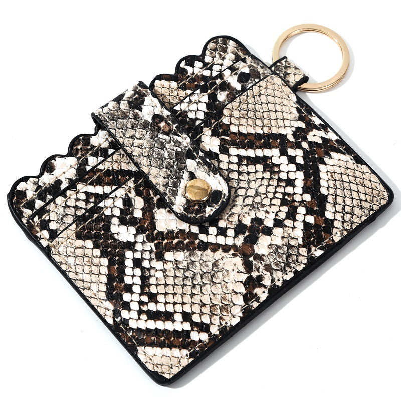 Bolsa De Tarjeta De Llavero De Cuero De PU Al Por Mayor